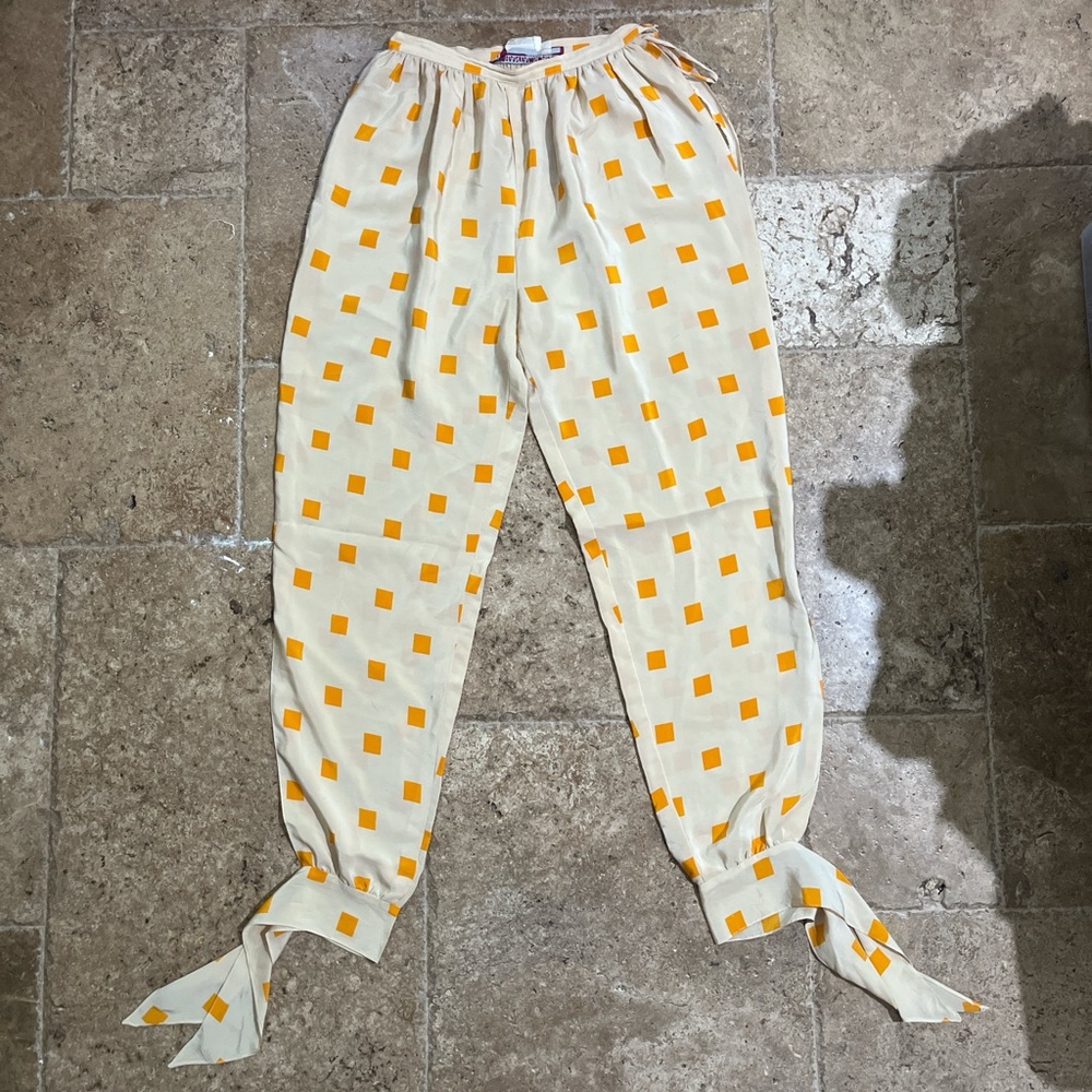 Vintage Sz. 6 Chantal Scali International Silk Pants